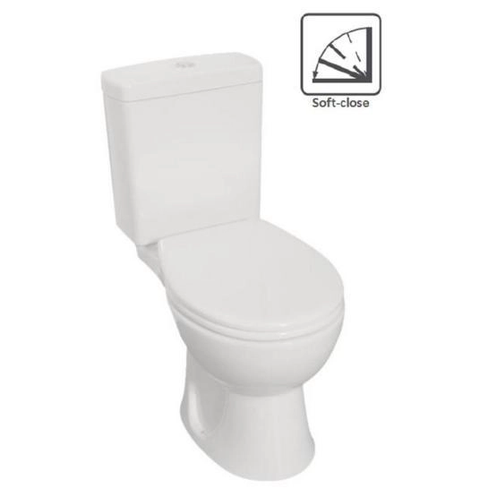 Унитаз Norm Nord 9845B099-7201 сиденье термопласт/микролифт, 3/6 л,универсальный выпуск