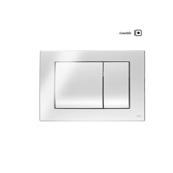 Панель OLI механическая двойная METAL DUAL, сталь, хром глянцевый, антиванд., 656004