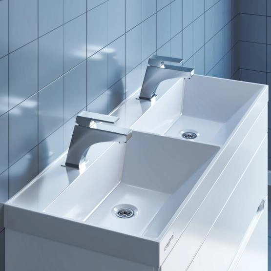 Умывальник СанТа Юпитер 100 с двойной чашей