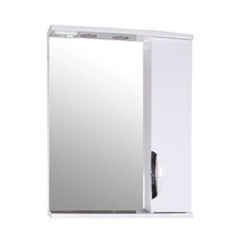 Зеркальный шкаф ASB-Mebel Мессина 9886 572х176 мм с подсветкой цвет белый глянец