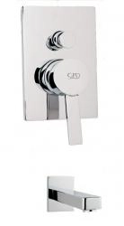 Смеситель для душа GPD QUADRO MAB90 хром
