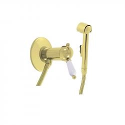 Гигиенический смеситель Rav Slezak LABE L547/1Z, цвет Золото встраиваемый