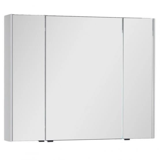 Зеркало шкаф Aquanet Латина 90 цвет белый (179605)