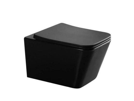 Унитаз Gid Tr2155Bm безободковый подвесной Черный матовый с микролифтом