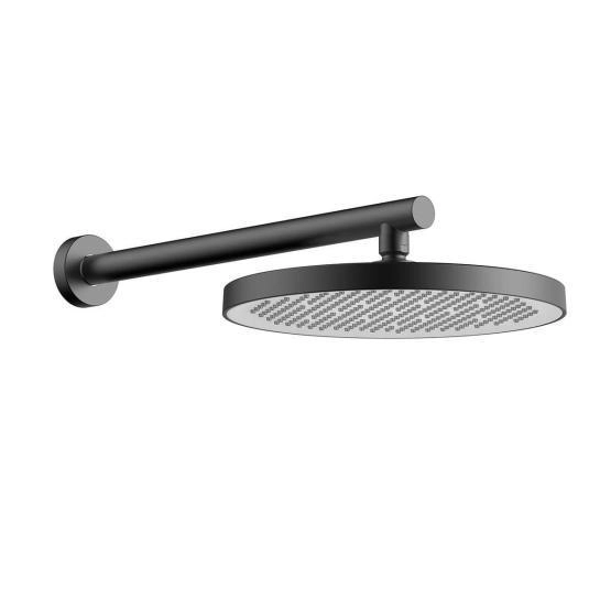 Верхний душ Vincea  с держателем VSHD-42CGM, вороненая сталь