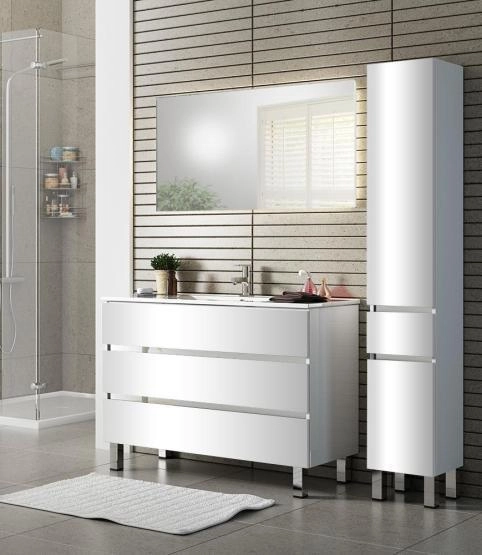 Тумба SANVIT Кубэ-3 100 напольная Белый без раковины