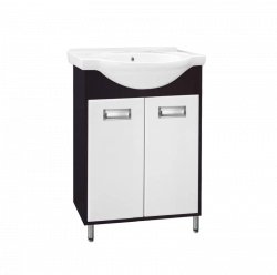 Тумба под раковину Style Line Эко Стиль W 60 напольная с дверками, белая