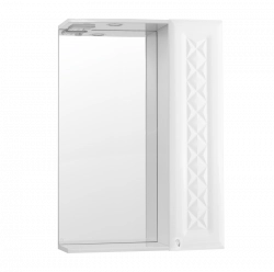 Зеркальный шкаф Style Line Elfante Канна 60/С Люкс с подсветкой, белый