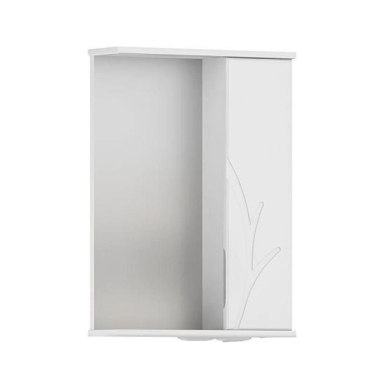 Зеркало-шкаф Volna Adel 50 правый белый глянец