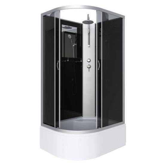 Душевая кабина Niagara NG-2510-14RBKT 1200х800х2100-2400 высокий поддон 40см стекло тонированное