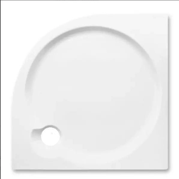 Душевой уголок с поддоном Roltechnik CR2/800 80х80 см профиль белый стекло шиншилла