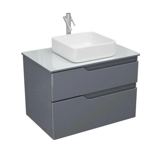 Тумба для ванной OWL Hella Cristal 80,серый лак OW24.18.01