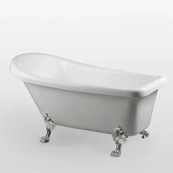 Ванна Cerutti Spa VITO 150 акрловая отдельностоящая (1550x740x750) на львиных алюминиевых лапах (хром)