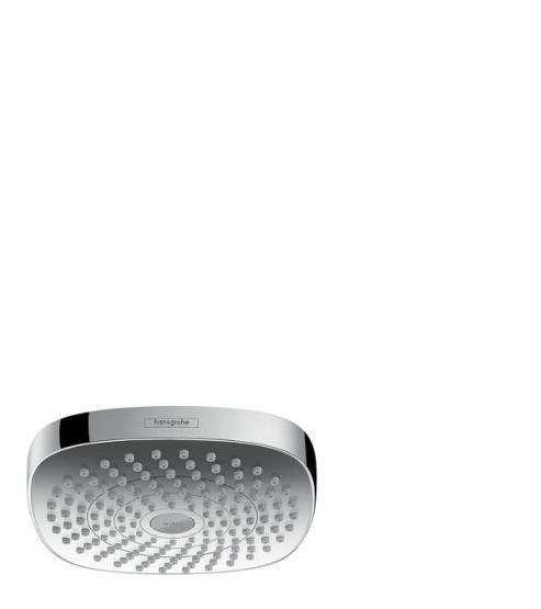 Верхний душ Hansgrohe Croma Select E 180 26524400, квадратный без держателя, хром/белый
