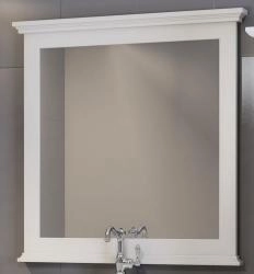 Зеркало Opadiris Палермо 90/1 900х880х45 мм цвет белый