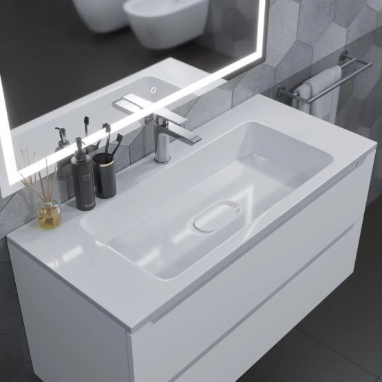 Раковина Uperwood Modul 100 см, прямоугольная