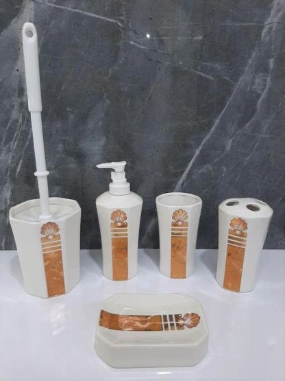 Набор аксессуаров для ванной керамический 5 предметов RGW HW 60041