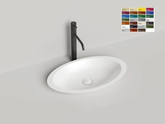 Раковина Salini CALLISTA 02 S-Stone покраска RAL матовая 58x35 1101202SMF накладная