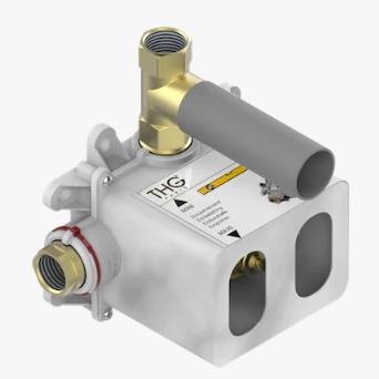 THG Tous Styles скрытая часть термостата с восковым картриджем, с поставляемым клапаном, со встроенным ящиком, без подгонки, латунь