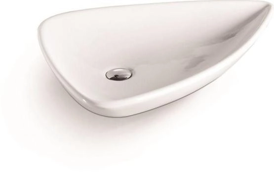 Раковина SantiLine SL-1033 69x48 на столешницу керамическая Белый