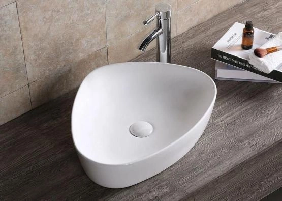 Раковина Cerutti SPA CR0089 накладная, белая, треугольная 510х410х120