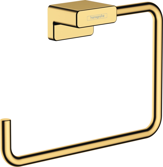 Hansgrohe AddStoris 41754990 Кольцевой держатель полотенец, полированное золото