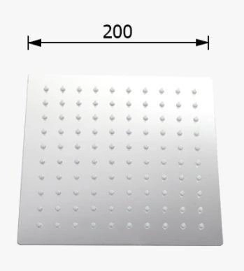 Верхний душ Gappo G28 нержавеющая сталь 200x200