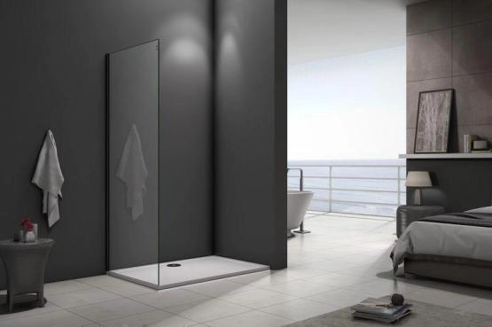 Боковая часть GOOD DOOR GALAXY SP-100-C-B 80 прозрачное