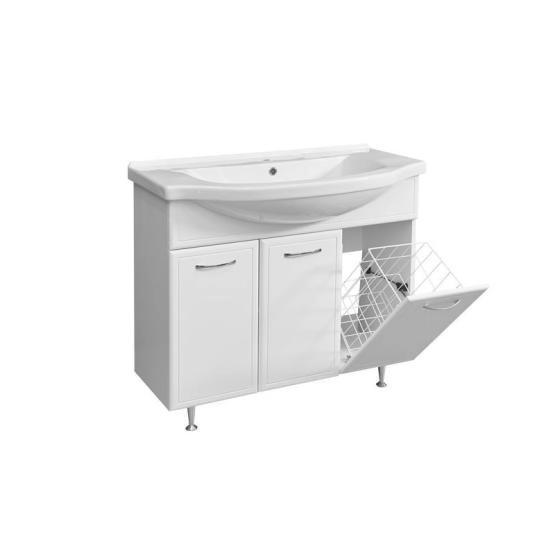 Тумба под умывальник Stella Polar Концепт 90, корзина , Эльбрус 90
