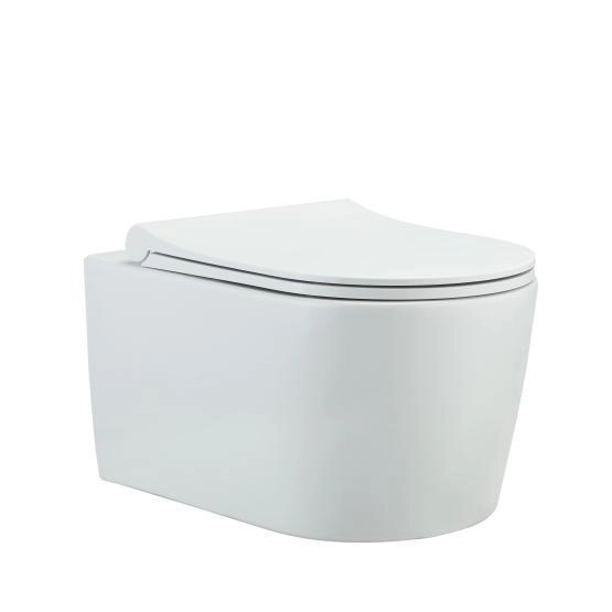 Унитаз beWash Albano 36383201 подвесной безободковый белый сиденье микролифт