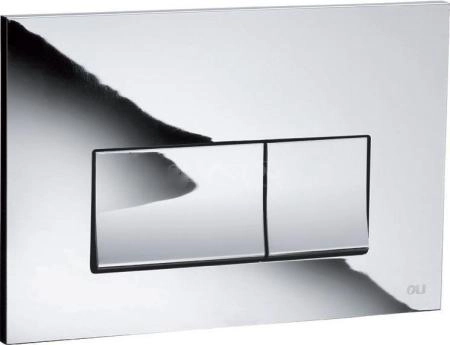 Панель механическая двойная OLI STREAM 641504, пластик, хром глянцевый