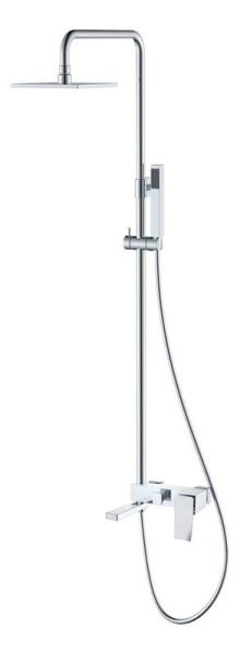 Душевая система Boheme Q хром, ручка хром, золото черная, ультрамарин (прямая, изогнутая) 148-CR