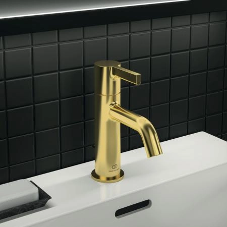 Ideal Standard Joy Смеситель для раковины, на 1 отв., с донным клапаном, цвет: PVD Brushed Gold (Шлифованное Золото)
