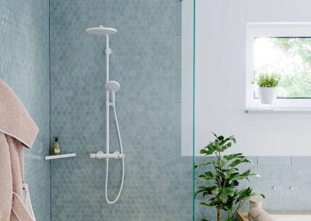 Hansgrohe 26890700 Croma Select S Душевая система для душа с термостатом ?280/125 мм, 3 режима, матовый белый