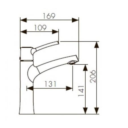 Смеситель для раковины KAISER Stick (49111) хром