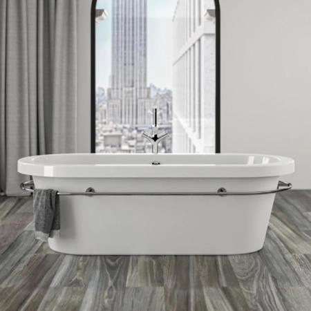 KNIEF Loft V Ванна отдельност. 185х83,5х69см, c п/держ, цвет: белый/хром