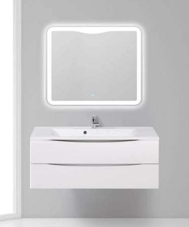 Тумба под раковину Belbagno MARINO Bianco Lucido подвесная 1200x450x500 MARINO-1200-2C-SO-BL-P