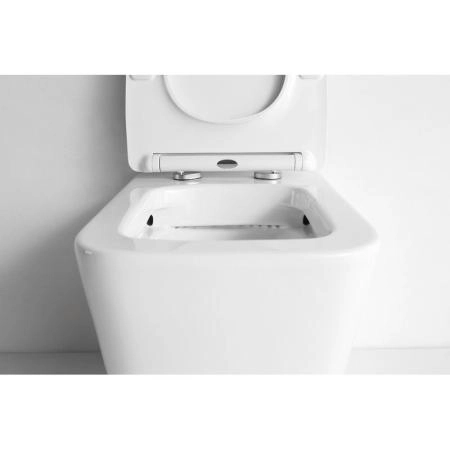 Унитаз CeramaLux NS-3170 54 см приставной безободковый микролифт