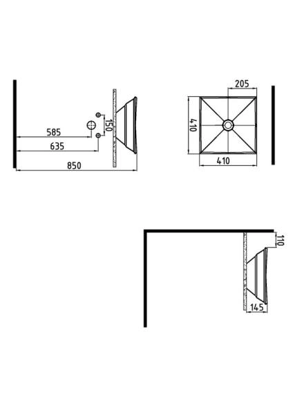Раковина на столешницу Bien Kristal KRLG04101FD0W3000 41 см
