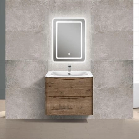 Тумба под раковину Vincea Paola 600 подвесная, 2 выкатных ящика soft close, Beton