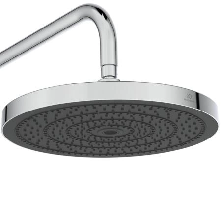 Ideal Standard Solos Душевая система с термостатическим смесителем, держатель для лейки, 3-функциональный (Rain, Silkrain, SecondSkin) круглый пластиковый верхний душ 30см., ручной душ, шланг 175см., цвет: хром