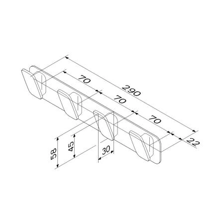Крючок для полотенец AM.PM Inspire 2.0 A50A35900 хром