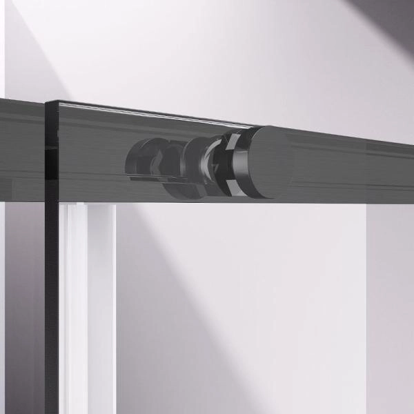 Душевая дверь Vincea Slim-N VDS-4SN110CLGM, 1100, вороненая сталь, стекло прозрачное