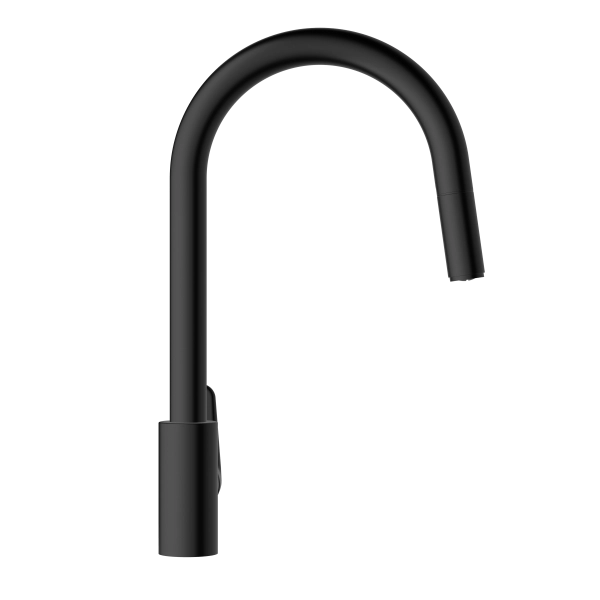 Смеситель VitrA Flow Soft  A4344536EXP с поворотным изливом однорычажный матовый черный латунь