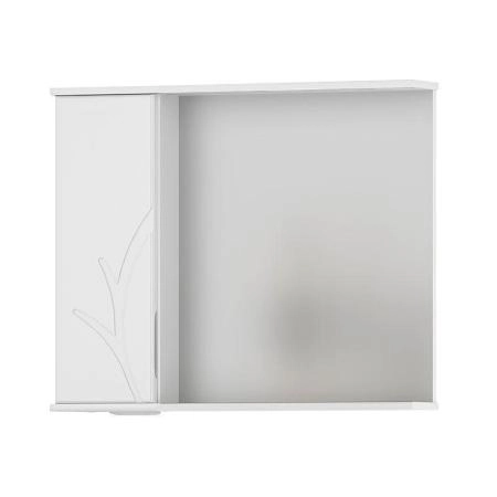 Зеркало-шкаф Volna Adel 80 левый белый глянец