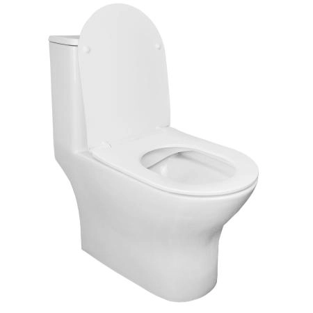 Унитаз моноблок AZARIO Terni 670x350x760 , быстросъемное сиденье микролифт (AZ-8618)