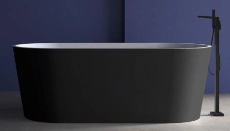 Акриловая ванна ABBER AB9209MB отдельностоящая цвет черный матовый