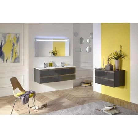 Тумба под раковину Jacob Delafon VOX EB2020-RA-442 140 см цвет серый антрацит лак