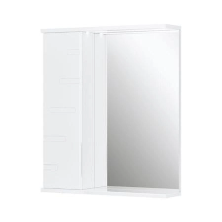 Зеркало-шкаф с LED подсветкой Volna Joli 60 левое (белый)