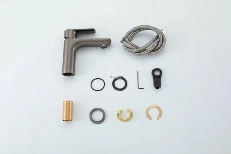 Смеситель для раковины Gappo G1048-9 Оружейная сталь